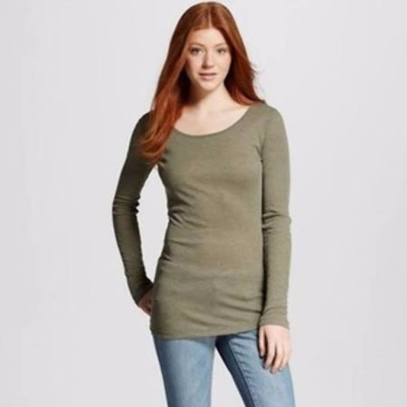 Mossimo Tops - Long Sleeved, Ribbed Shirt